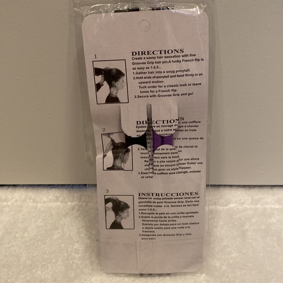 🆕Set of 2: Wooden Hair Sticks Leopard Print Purple/Black - Picture 2 of 2